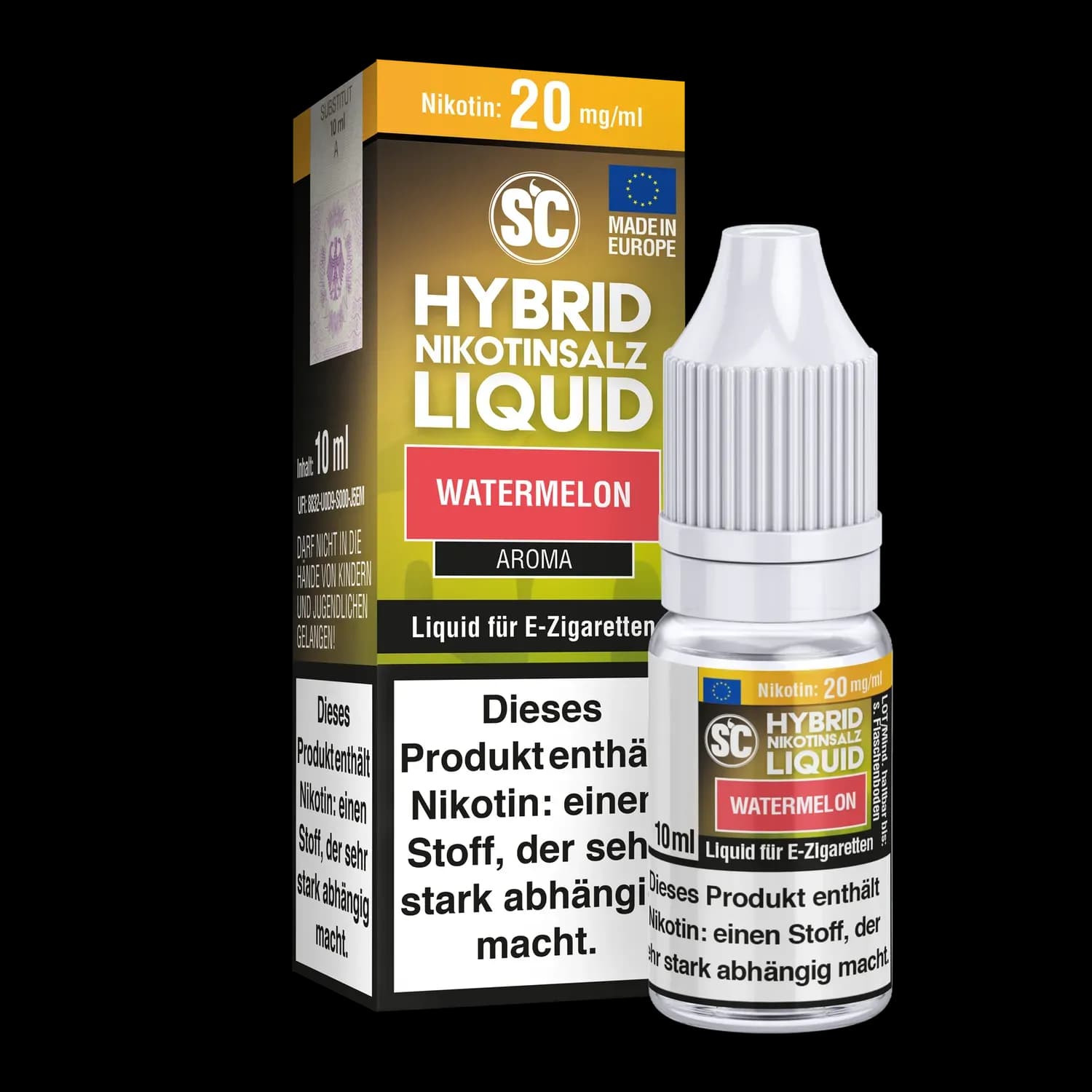 SC - Watermelon -  Hybrid Nikotinsalz Liquid  (Packung: 1er Packung / Stärke: 20 mg/ml) (795,00 EUR / liter)