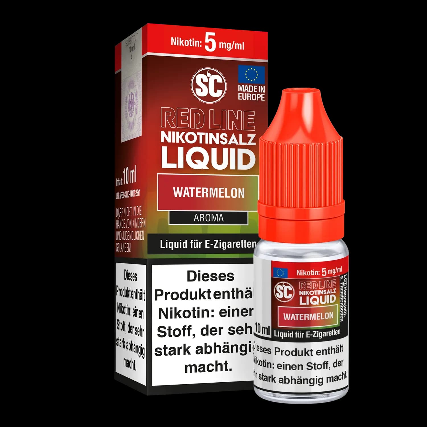 SC - Red Line - Watermelon - Nikotinsalz Liquid (Packung: 1er Packung / Stärke: 5 mg/ml) (795,00 EUR / liter)