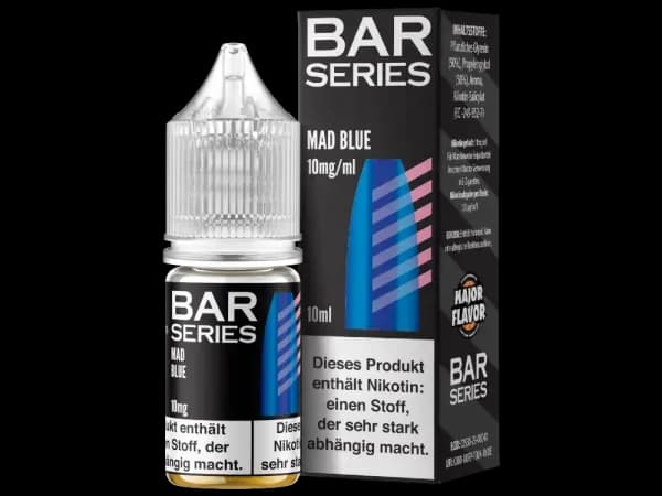 Bar Series - Nikotinsalz Liquid - Mad Blue (Packung: 1er Packung / Stärke: 10 mg/ml / Geschmack: Mad Blue) (895,00 EUR / liter)