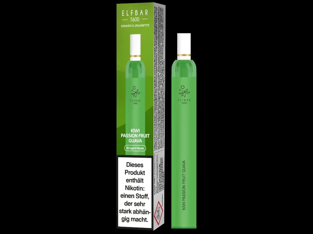 Elfbar T600 Einweg E-Zigarette - Blueberry (Packung: 1er Packung / Stärke: 20 mg/ml / Geschmack: Kiwi Passionfruit Guava) (4475,00 EUR / liter)