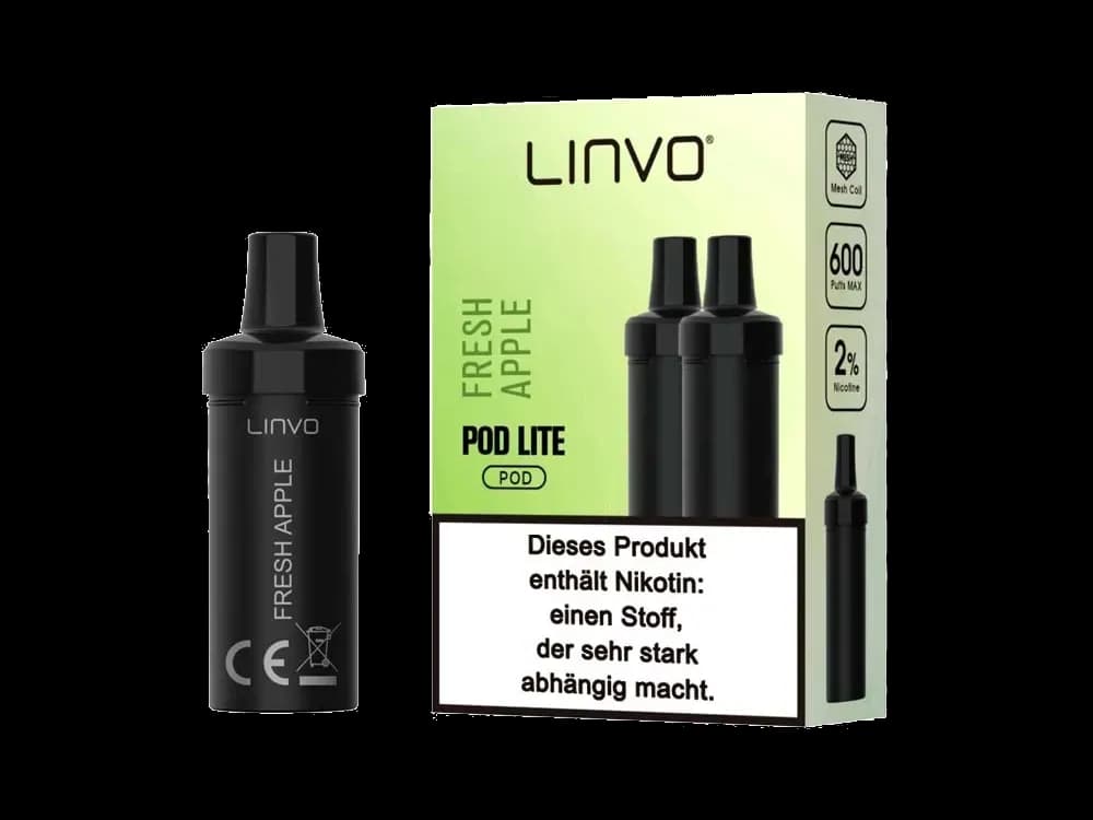Linvo - Pod Lite Cartridge (2 Stück pro Packung) - Banana Ice Cream (Packung: 1er Packung / Stärke: 20 mg/ml / Geschmack: Fresh Apple) (2487,50 EUR...