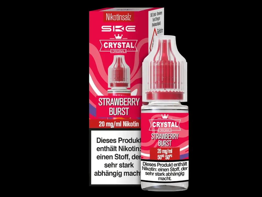 SKE - Crystal - Nikotinsalz Liquid - Strawberry Burst (Packung: 1er Packung / Stärke: 20 mg/ml / Geschmack: Strawberry Burst) (895,00 EUR / liter)