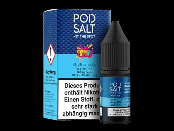 Pod Salt Fusion - Bubble Blue - Nikotinsalz Liquid (Packung: 1er Packung / Stärke: 20 mg/ml) (1095,00 EUR / liter)