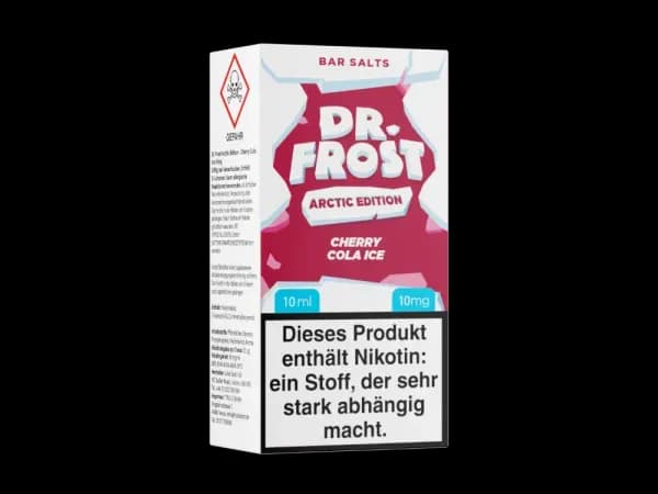 Dr. Frost - Arctic Edition - Nikotinsalz Liquid - Cherry Cola Ice (Packung: 1er Packung / Stärke: 10 mg/ml / Geschmack: Cherry Cola Ice) (995,00...