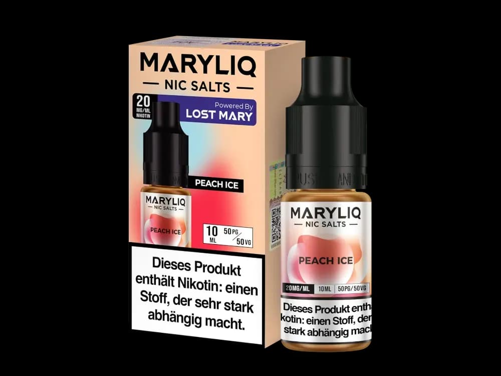 MARYLIQ - Nikotinsalz Liquid - Peach Ice (Packung: 1er Packung / Stärke: 20 mg/ml / Geschmack: Peach Ice) (995,00 EUR / liter)