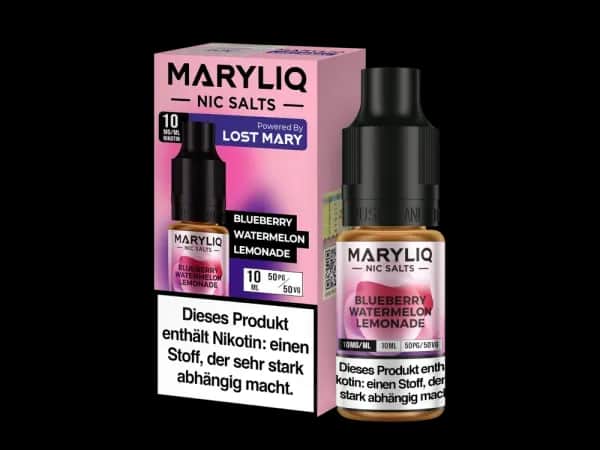 MARYLIQ - Nikotinsalz Liquid - Blueberry Watermelon Lemonade (Packung: 1er Packung / Stärke: 10 mg/ml / Geschmack: Blueberry Watermelon Lemonade)...