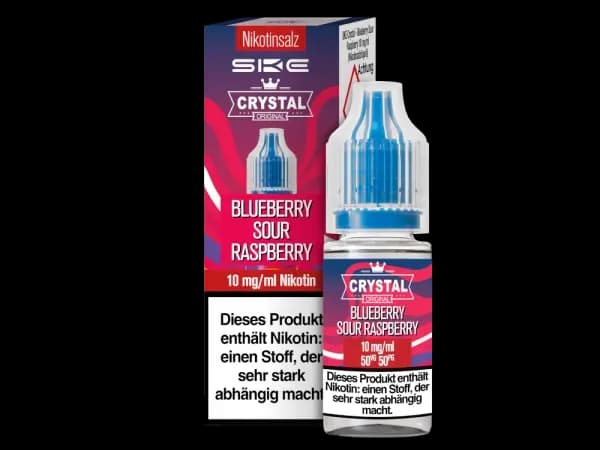 SKE - Crystal - Nikotinsalz Liquid - Blueberry Sour Raspberry (Packung: 1er Packung / Stärke: 20 mg/ml / Geschmack: Blueberry Sour Raspberry)...