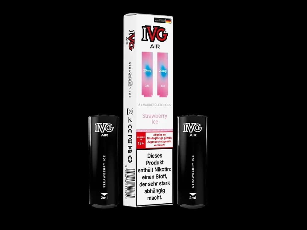 IVG AIR Pod (2 Stück pro Packung) - Blue Raspberry Ice (Packung: 1er Packung / Stärke: 20 mg/ml / Geschmack: Strawberry Ice) (2237,50 EUR / liter)