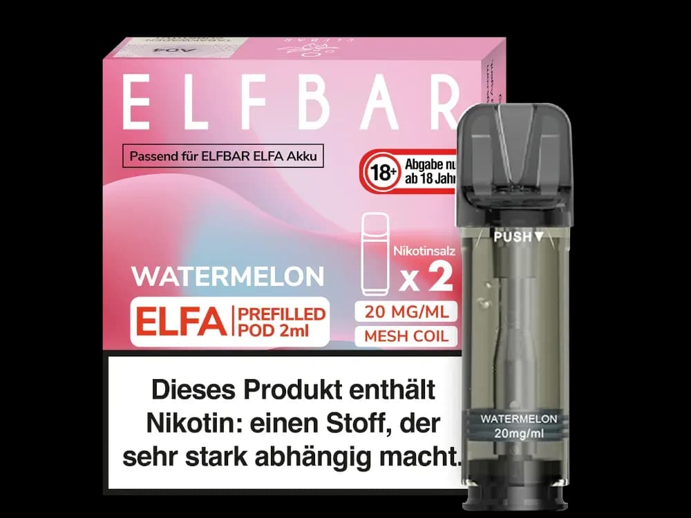 Elfbar Elfa Pod 20mg/ml (2 Stück) - Blue Razz Lemonade (Packung: 1er Packung / Stärke: 20 mg/ml / Geschmack: Watermelon) (2987,50 EUR / liter)