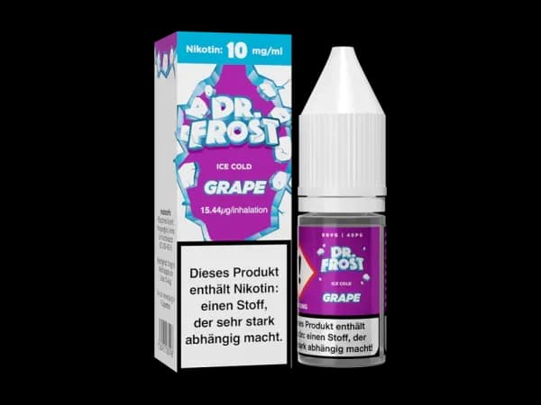 Dr. Frost - Ice Cold - Nikotinsalz Liquid - Grape (Packung: 1er Packung / Stärke: 20 mg/ml / Geschmack: Grape) (895,00 EUR / liter)