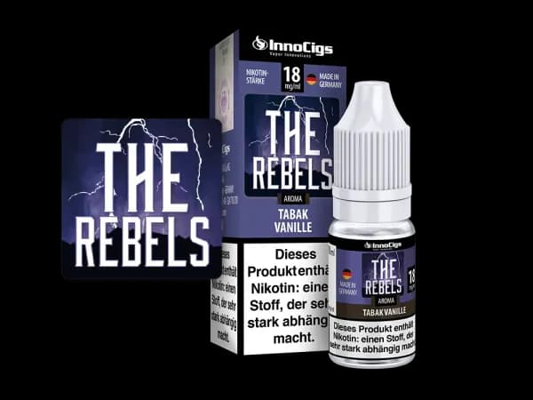 The Rebels Tabak Vanille Aroma - Liquid für E-Zigaretten (Packung: 1er Packung / Stärke: 0 mg/ml) (895,00 EUR / liter)