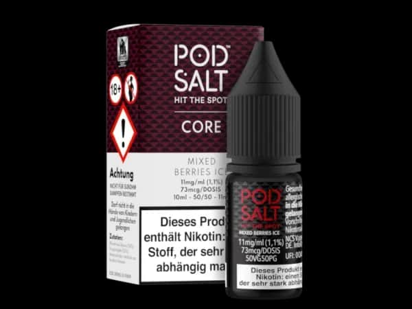 Pod Salt Core - Mixed Berries Ice - Nikotinsalz Liquid (Packung: 1er Packung / Stärke: 20 mg/ml) (995,00 EUR / liter)