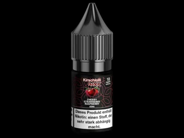 Kirschlolli - Maxx - Nikotinsalz Liquid - Cherry Strawberry Raspberry (Packung: 1er Packung / Stärke: 20 mg/ml / Geschmack: Cherry Strawberry...