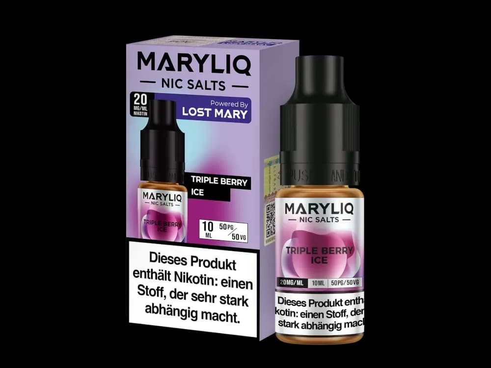 MARYLIQ - Nikotinsalz Liquid - Triple Berry Ice (Packung: 1er Packung / Stärke: 20 mg/ml / Geschmack: Triple Berry Ice) (995,00 EUR / liter)