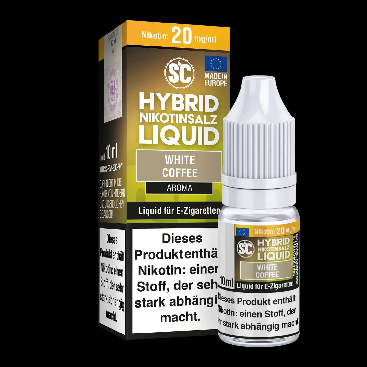 SC - White Coffee - Hybrid Nikotinsalz Liquid (Packung: 1er Packung / Stärke: 10 mg/ml) (795,00 EUR / liter)