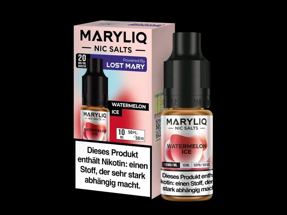 MARYLIQ - Nikotinsalz Liquid - Watermelon Ice (Packung: 1er Packung / Stärke: 20 mg/ml / Geschmack: Watermelon Ice) (995,00 EUR / liter)