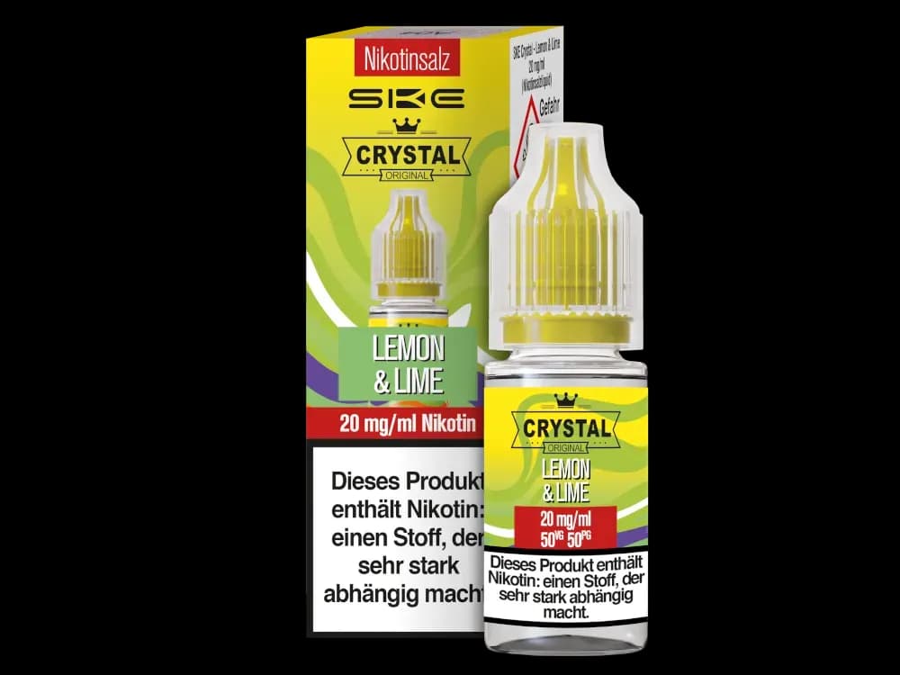 SKE - Crystal - Nikotinsalz Liquid - Lemon & Lime (Packung: 1er Packung / Stärke: 20 mg/ml / Geschmack: Lemon & Lime) (895,00 EUR / liter)