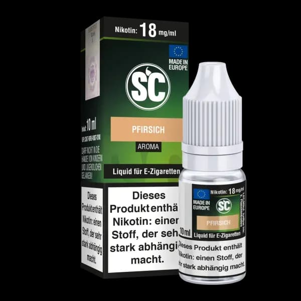 Pfirsich E-Zigaretten Liquid (Packung: 1er Packung / Stärke: 18 mg/ml) (695,00 EUR / liter)