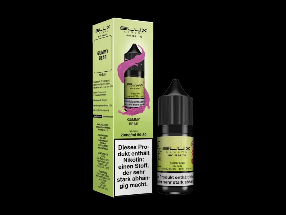 Elux - Nikotinsalz Liquid - Gummy Bear (Packung: 1er Packung / Stärke: 10 mg/ml / Geschmack: Gummy Bear) (995,00 EUR / liter)