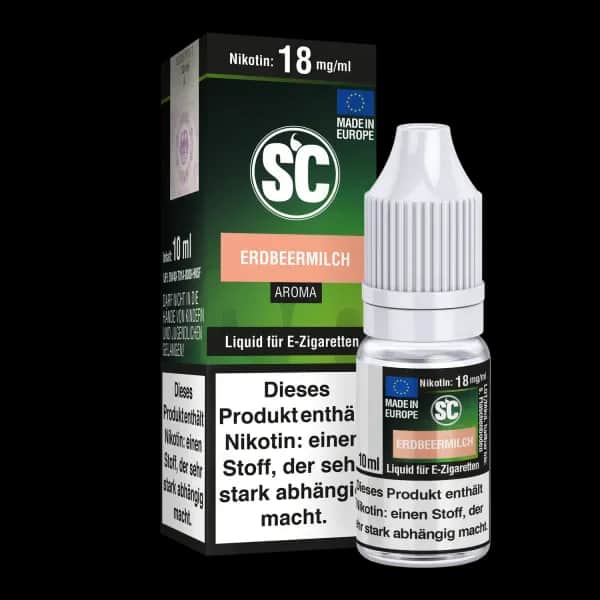 Erdbeermilch E-Zigaretten Liquid (Packung: 1er Packung / Stärke: 0 mg/ml) (695,00 EUR / liter)