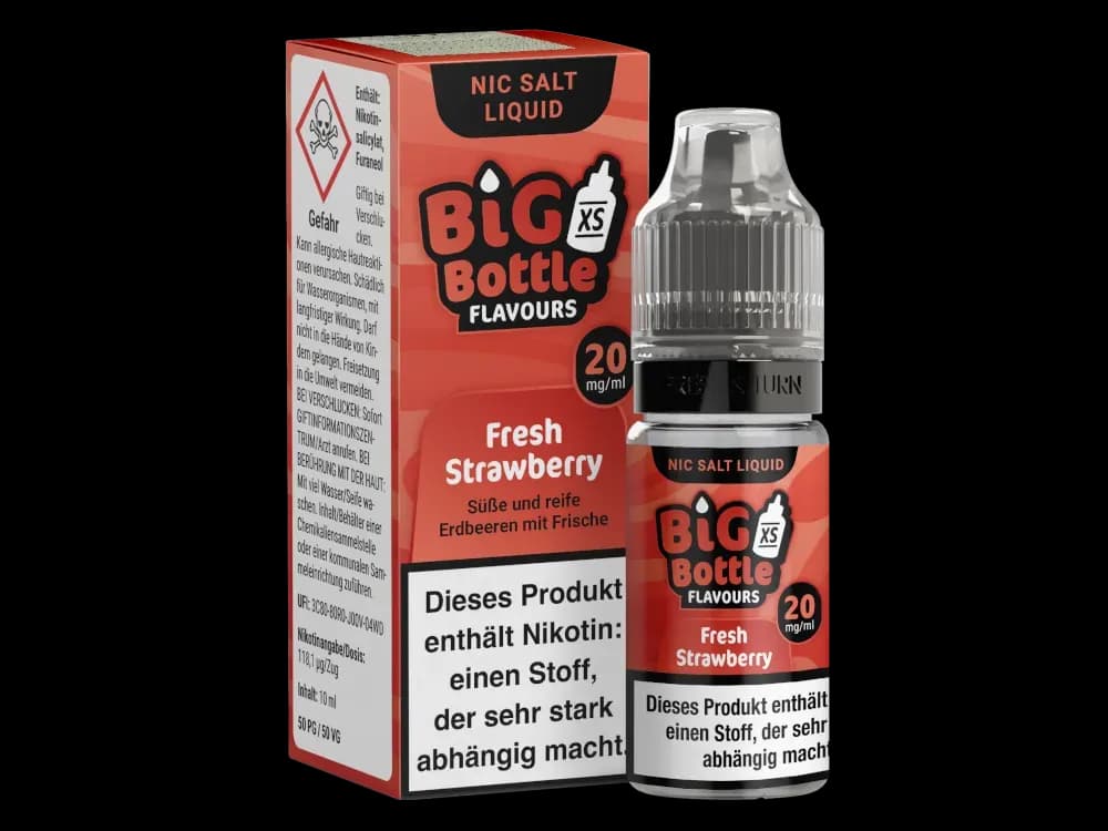 Big Bottle - Fresh Strawberry - Nikotinsalz Liquid (Packung: 1er Packung / Stärke: 20 mg/ml) (795,00 EUR / liter)