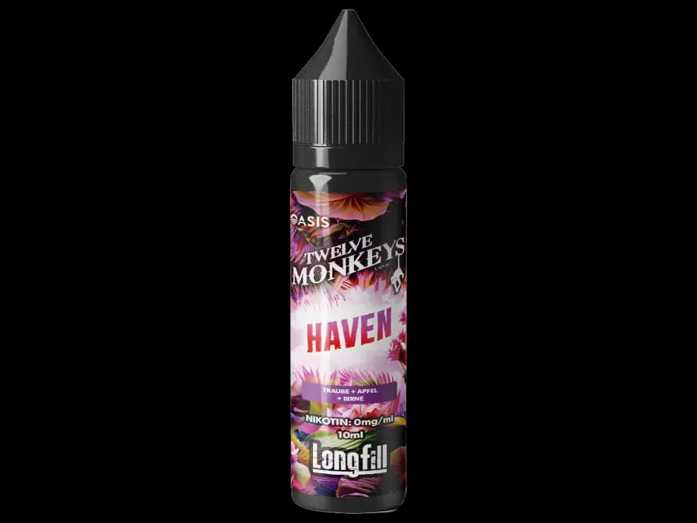 Twelve Monkeys - Longfills 10ml - Haven (Packung: 1er Packung / Geschmack: Haven) (1495,00 EUR / liter)