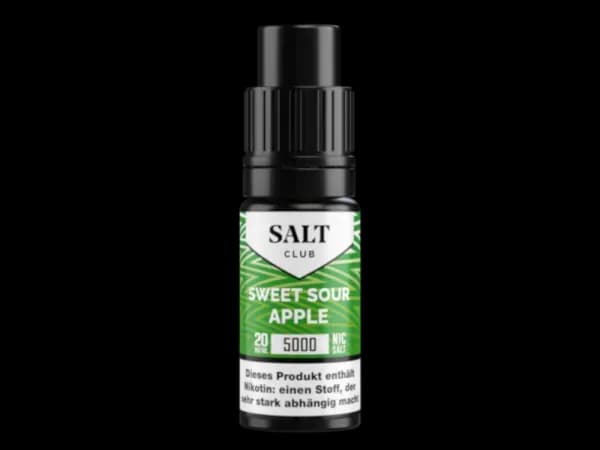 Salt Club - 5000 - Nikotinsalz Liquid 20 mg/ml - Sweet Sour Apple (Packung: 1er Packung / Stärke: 20 mg/ml / Geschmack: Sweet Sour Apple) (795,00...