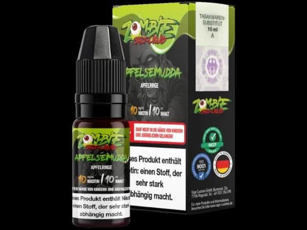 Zombie - Nikotinsalz Liquid - ApfelseiMudda (Packung: 1er Packung / Stärke: 20 mg/ml / Geschmack: ApfelseiMudda) (795,00 EUR / liter)