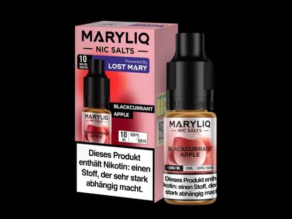 MARYLIQ - Nikotinsalz Liquid - Blackcurrant Apple (Packung: 1er Packung / Stärke: 10 mg/ml / Geschmack: Blackcurrant Apple) (995,00 EUR / liter)