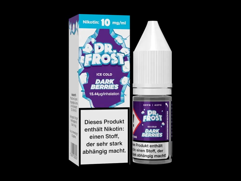 Dr. Frost - Ice Cold - Nikotinsalz Liquid - Dark Berries (Packung: 1er Packung / Stärke: 10 mg/ml / Geschmack: Dark Berries) (895,00 EUR / liter)