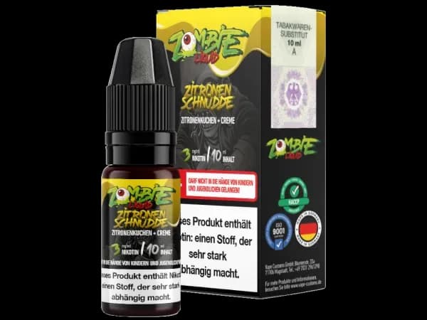Zombie - E-Zigaretten Liquid - Zitronenschnüdde (Packung: 1er Packung / Geschmack: Zitronenschnüdde / Stärke: 12 mg/ml) (795,00 EUR / liter)