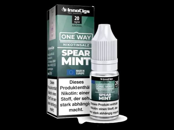 InnoCigs - One Way - Spearmint - Nikotinsalz Liquid (Packung: 1er Packung / Stärke: 10 mg/ml) (895,00 EUR / liter)