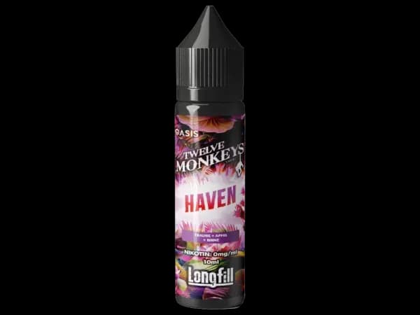 Twelve Monkeys - Longfills 10ml - Haven (Packung: 1er Packung / Geschmack: Haven) (1495,00 EUR / liter)