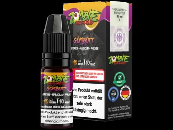Zombie - Nikotinsalz Liquid - Gömbott (Packung: 1er Packung / Stärke: 20 mg/ml / Geschmack: Gömbott) (795,00 EUR / liter)