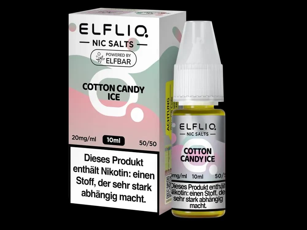 ELFLIQ - Cotton Candy Ice - Nikotinsalz Liquid (Packung: 1er Packung / Stärke: 20 mg/ml) (995,00 EUR / liter)
