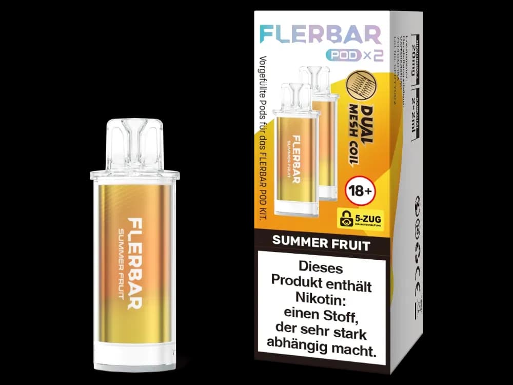 Flerbar - POD (2 Stück pro Packung) (Packung: 1er Packung / Geschmack: Summer Fruit) (2487,50 EUR / liter)