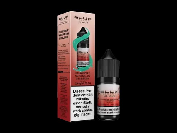 Elux - Nikotinsalz Liquid - Strawberry Watermelon Bubblegum (Packung: 1er Packung / Stärke: 10 mg/ml / Geschmack: Strawberry Watermelon Bubblegum)...