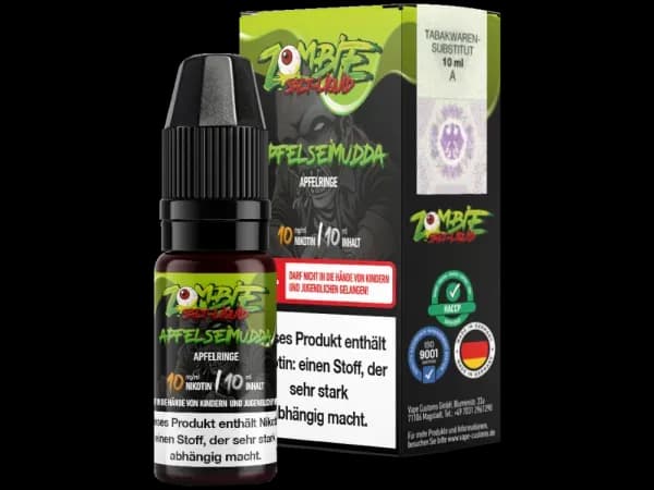 Zombie - Nikotinsalz Liquid - ApfelseiMudda (Packung: 1er Packung / Stärke: 20 mg/ml / Geschmack: ApfelseiMudda) (795,00 EUR / liter)