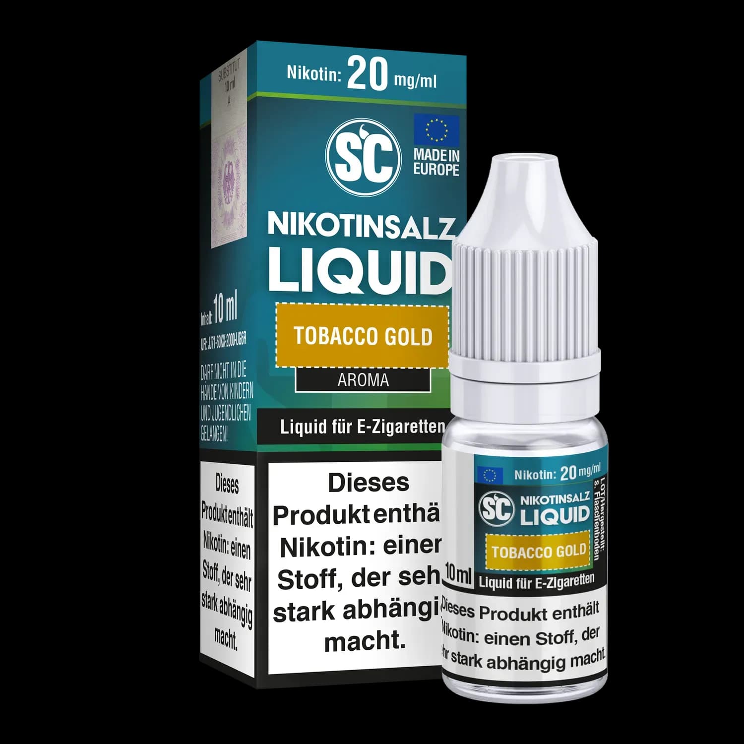 SC - Tobacco Gold - Nikotinsalz Liquid (Packung: 1er Packung / Stärke: 20 mg/ml) (795,00 EUR / liter)