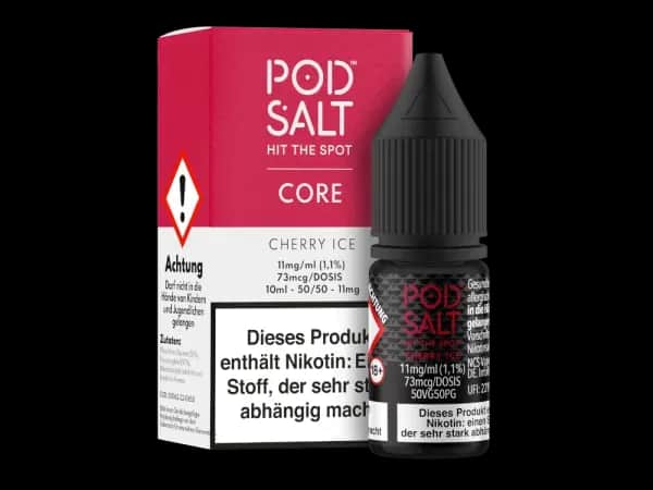 Pod Salt Core - Cherry Ice - Nikotinsalz Liquid (Packung: 1er Packung / Stärke: 20 mg/ml) (995,00 EUR / liter)