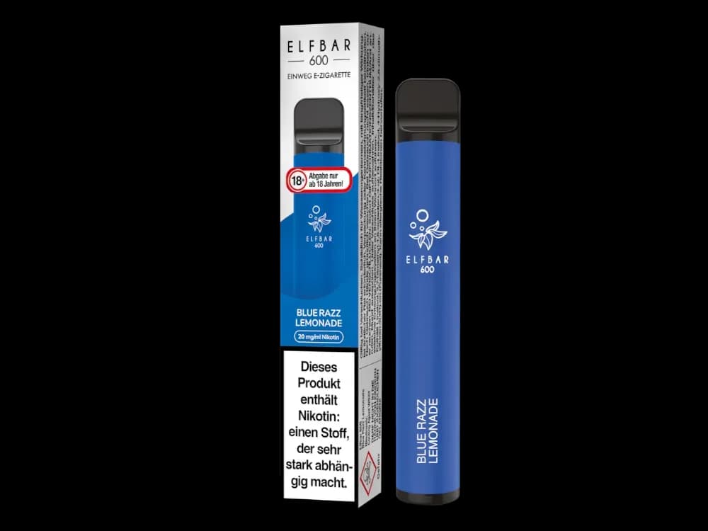 Elfbar 600 Einweg E-Zigarette - Apple Peach (Packung: 1er Packung / Stärke: 20 mg/ml / Geschmack: Blue Razz Lemonade) (4475,00 EUR / liter)