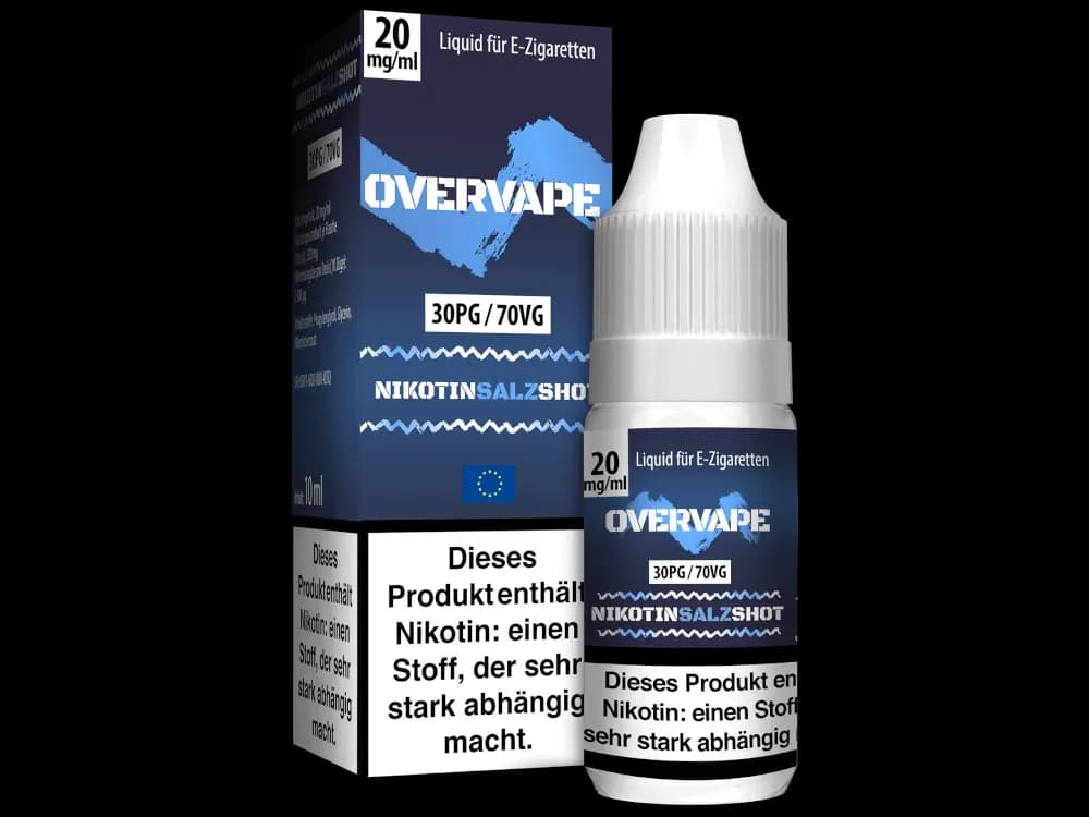 Overvape - Nikotinsalz Shot (Model: 30PG / 70VG / Packung: 1er Packung / Stärke: 20 mg/ml) (695,00 EUR / liter)