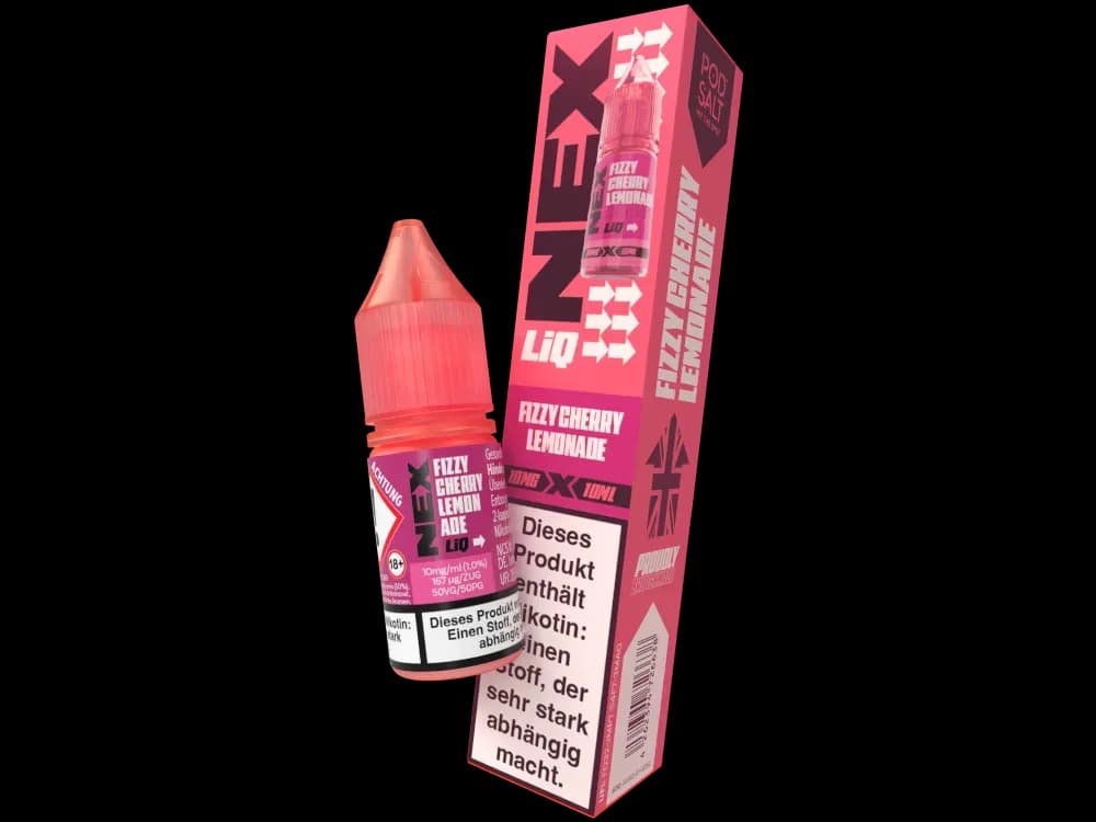 Pod Salt - NexLiq - Nikotinsalz Liquid - Fizzy Cherry Lemonade (Packung: 1er Packung / Stärke: 10 mg/ml / Geschmack: Fizzy Cherry Lemonade) (995,00...