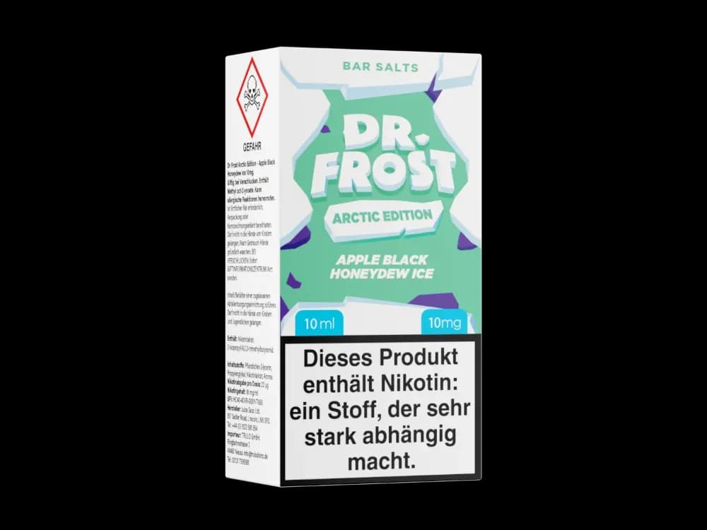 Dr. Frost - Arctic Edition - Nikotinsalz Liquid - Apple Black Honeydew Ice (Packung: 1er Packung / Stärke: 10 mg/ml / Geschmack: Apple Black...