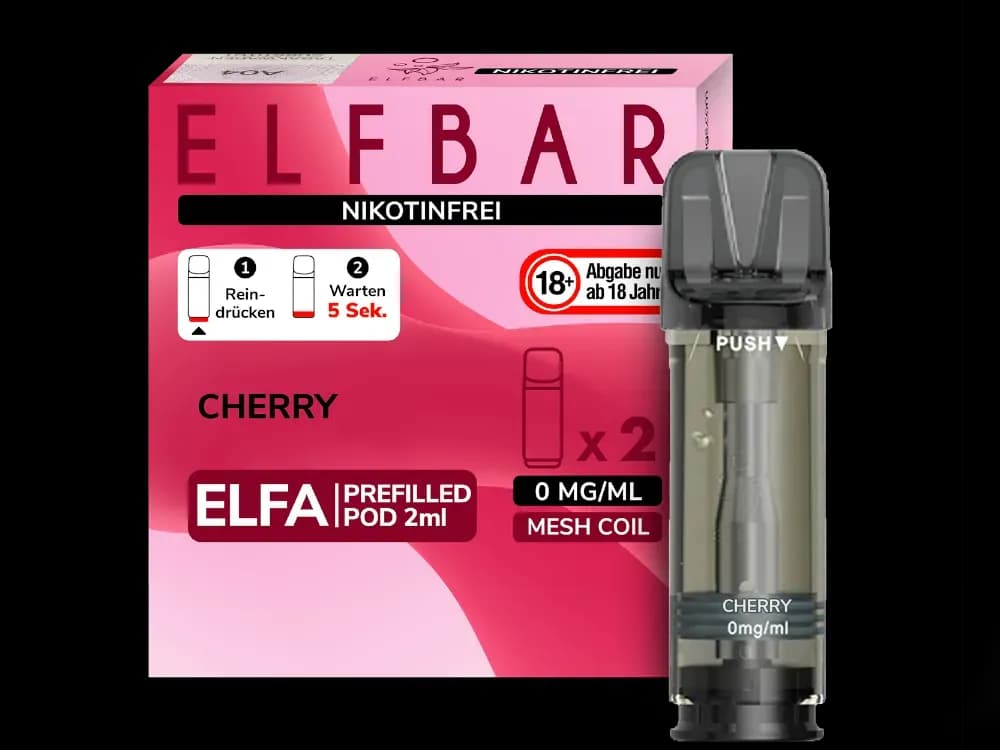 Elfbar Elfa Pod 20mg/ml (2 Stück) - Blue Razz Lemonade (Packung: 1er Packung / Stärke: 0 mg/ml / Geschmack: Cherry ) (2987,50 EUR / liter)
