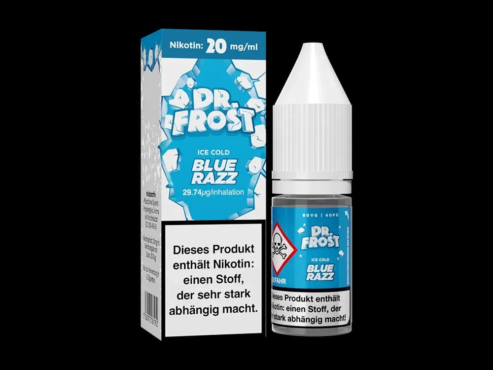 Dr. Frost - Ice Cold - Nikotinsalz Liquid - Blue Razz (Packung: 1er Packung / Stärke: 20 mg/ml / Geschmack: Blue Razz) (895,00 EUR / liter)