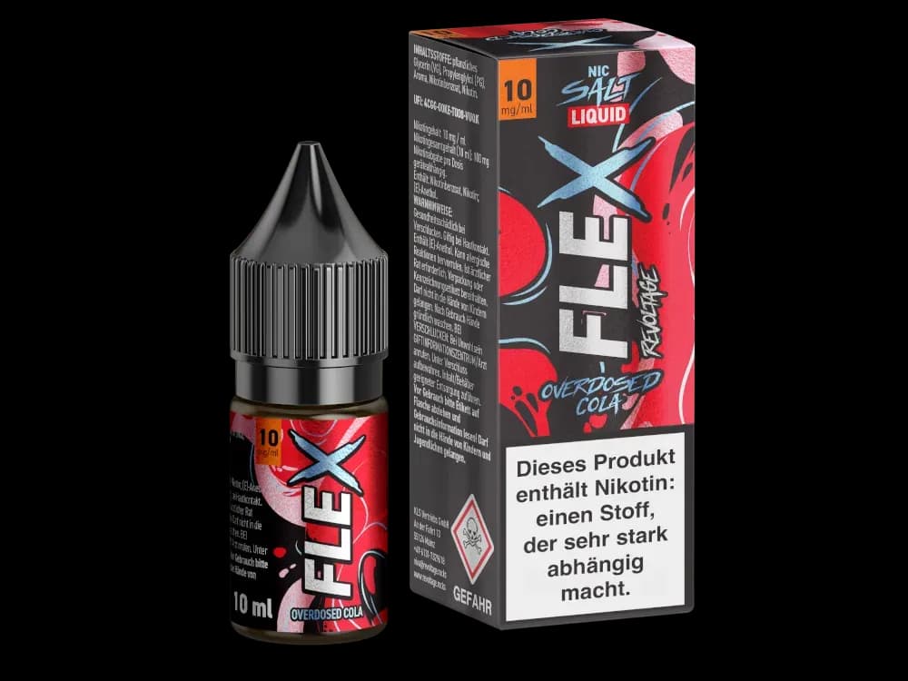 Revoltage - FLEX Nikotinsalz Liquid - Cola (Packung: 1er Packung / Stärke: 10 mg/ml / Geschmack: Cola) (995,00 EUR / liter)