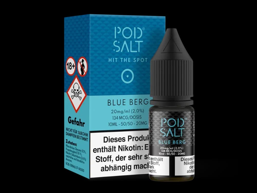 Pod Salt - Blue Berg - Nikotinsalz Liquid (Packung: 1er Packung / Stärke: 20 mg/ml) (995,00 EUR / liter)
