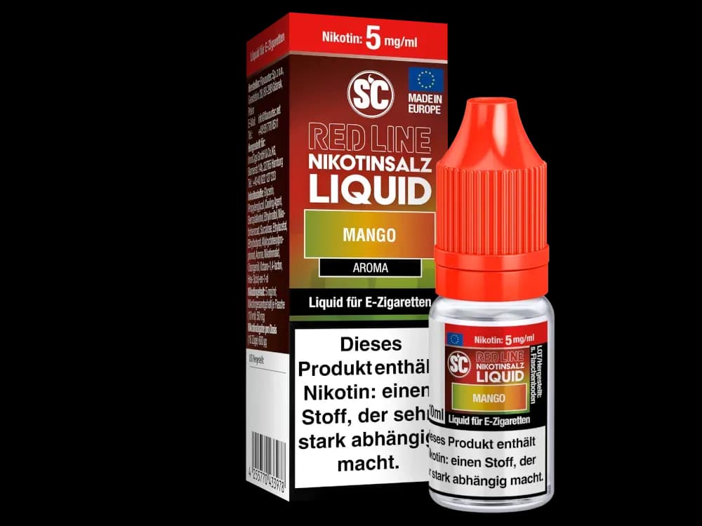 SC - Red Line - Mango - Nikotinsalz Liquid (Packung: 1er Packung / Stärke: 5 mg/ml) (795,00 EUR / liter)