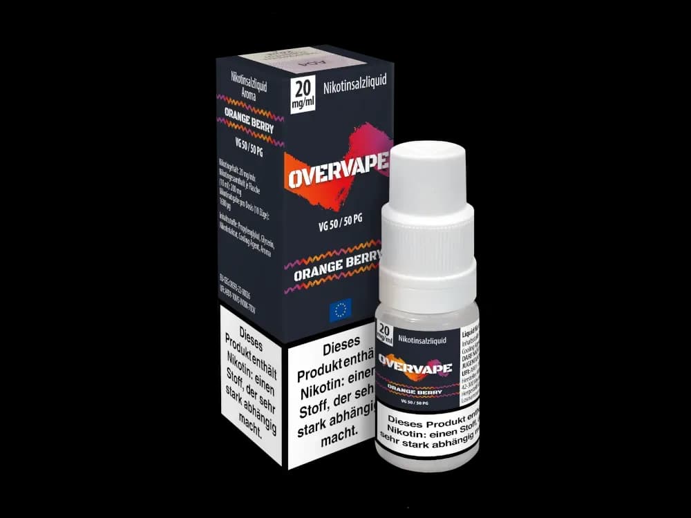 Overvape - Nikotinsalz Liquid - Orange Berry (Packung: 1er Packung / Stärke: 20 mg/ml / Geschmack: Orange Berry) (695,00 EUR / liter)